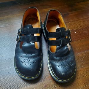 Dr.Martens Mary Jane vintage Made in England sz8 leather black